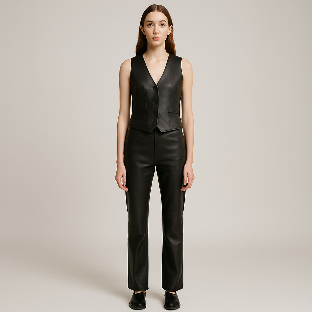 Maeve Black Straight Leg Pants